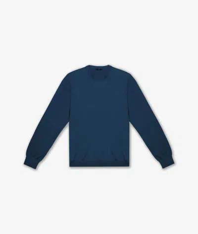 Larusmiani Crew Neck Sweater Sweater In Blue