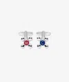 Larusmiani Cufflinks Cold And Hot Water Brooche In Silver