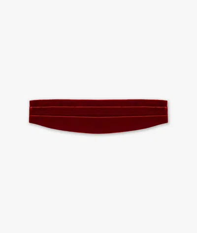 Larusmiani Cummerbund Timeless Belt In Firebrick