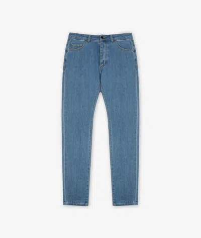 Larusmiani Denim Trousers Pants In Navy