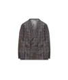 Larusmiani Double-breasted Tailored Suit Cork Suit In Disgr Gri Medsc