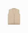 Larusmiani Gilet Solden Sweater In Beige