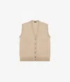 Larusmiani Gilet Solden Sweater In Neutral