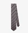 Larusmiani Grey Silk Tie Tie In Gray