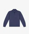 Larusmiani Half-zip Cashmere Sweater Anversa Sweater In Blue
