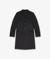 Larusmiani Handmade Overcoat Coat In Spina Nero