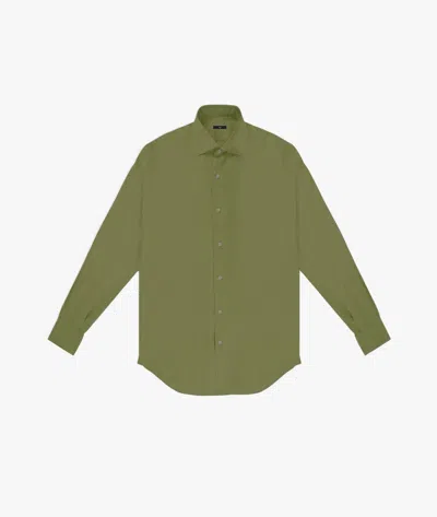 Larusmiani Handmade Shirt Mayfair Shirt In Green