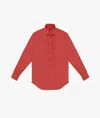 Larusmiani Handmade Shirt Mayfair Shirt In Red