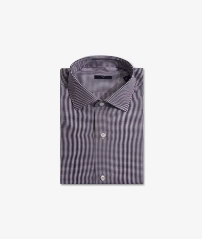 Larusmiani Handmade Shirt Mayfair Shirt In White/blue