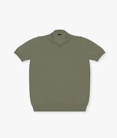 Pre-owned Larusmiani High Neck T-shirt With Zip Sweater In Green