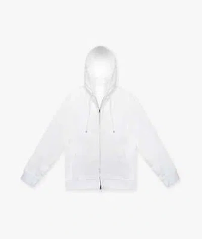 Pre-owned Larusmiani Hodded Jacket 'korfu' Jacket In White
