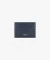 Larusmiani Horizontal Alligator Card Holder Capital Wallet In Blue