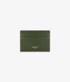 Larusmiani Horizontal Card Holder St.moritz Wallet In Olive