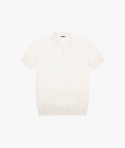 Larusmiani Ischia Polo Sweater In Ivory
