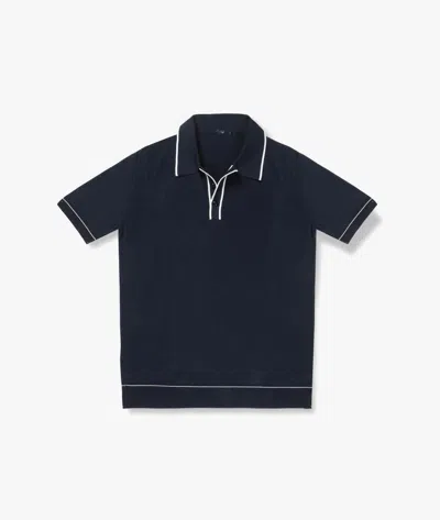 Larusmiani Ischia Polo Jumper In Blue