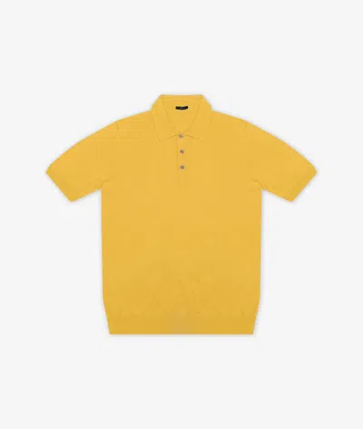 Larusmiani Ischia Polo Sweater In Yellow