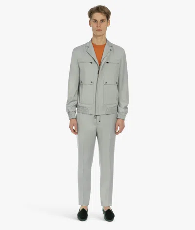 Larusmiani Driving Jacket Croker Jacket In Lightgray