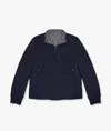 Larusmiani Reversible Wool Jacket Jacket In Navy