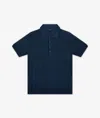Larusmiani Linen And Cotton Polo Saint Tropez Sweater In Blue