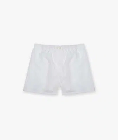 Pre-owned Larusmiani Linen Boxer Shorts 'forte Dei Marmi' Knickers In White