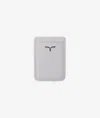 Larusmiani Magnetic Credit Card Holder For Iphone Accessory In White