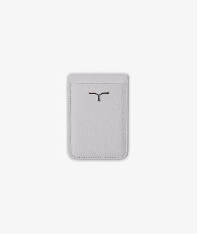 Larusmiani Magnetic Credit Card Holder For Iphone Accessory In White
