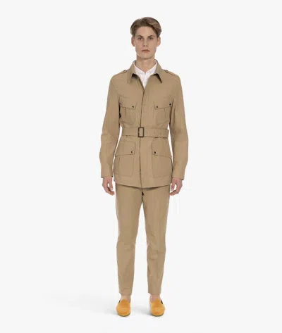 Larusmiani Merzouga Safari Jacket Jacket In Beige