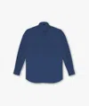 Larusmiani Military Cotton Shirt Shirt In Blue