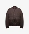 Larusmiani Newcastle Jacket Leather Jacket In Brown