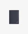 Larusmiani Vertical Card Holder St.moritz Wallet In Blue