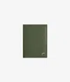 Larusmiani Vertical Card Holder St.moritz Wallet In Olive