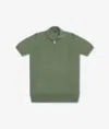 Larusmiani Paul T-shirt With Zip Sweater In Green