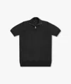 Larusmiani Paul T-shirt With Zip Sweater In Black
