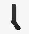 Larusmiani Ribbed Socks Socks In Gray