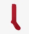 Larusmiani Ribbed Socks Socks In Red
