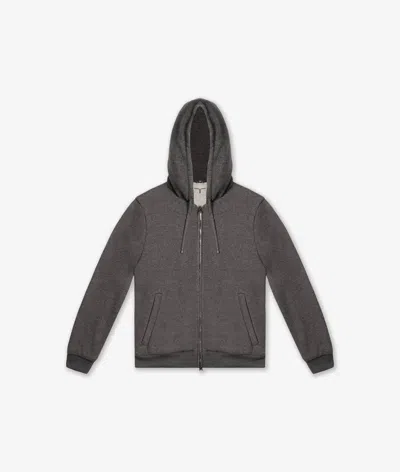 Larusmiani Sea Island Tracksuit Hoodie Babe Fleece In Dimgray