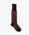 Larusmiani Striped Socks Socks In Rust