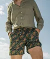 Larusmiani Swim Suit Pink Panther Swimming Trunks In Olive