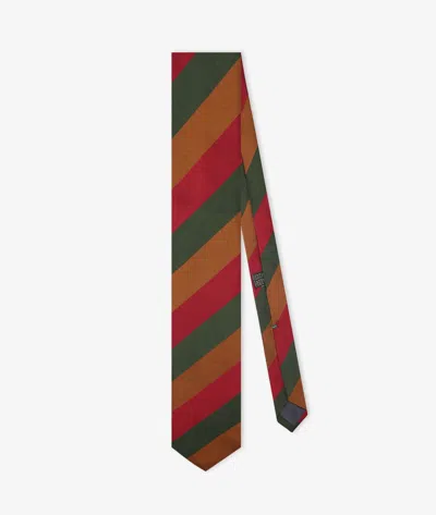 Larusmiani Tie Regimental Tie In Olive