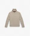 Larusmiani Turtleneck Sweater Col Du Pillon Sweater In Beige