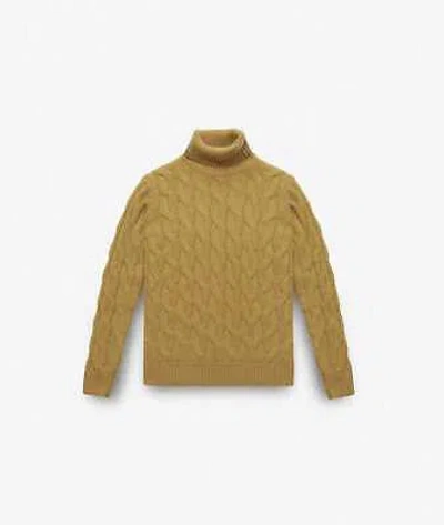 Pre-owned Larusmiani Turtleneck Sweater Col Du Pillon Sweater In Gold