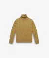 Larusmiani Turtleneck Sweater Col Du Pillon Sweater In Goldenrod