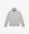 Larusmiani Turtleneck Sweater Col Du Pillon Sweater In Gray