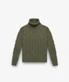 Larusmiani Turtleneck Sweater Col Du Pillon Sweater In Green