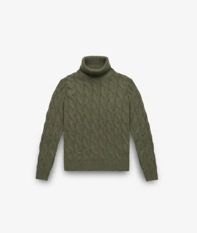 Larusmiani Turtleneck Jumper Col Du Pillon Jumper In Green