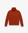 Larusmiani Turtleneck Sweater Col Du Pillon Sweater In Red