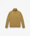 Larusmiani Turtleneck Sweater Col Du Pillon Sweater In Yellow