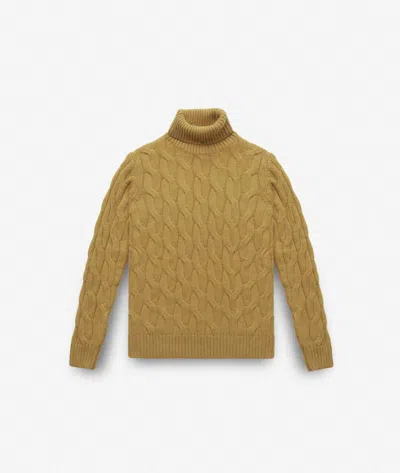 Larusmiani Turtleneck Sweater Col Du Pillon Sweater In Yellow