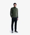 Larusmiani Turtleneck Sweater Diablerets Sweater In Olive