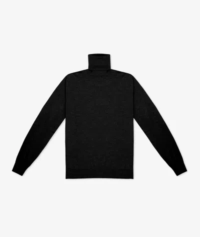 Larusmiani Turtleneck Sweater Pullman Sweater In Black